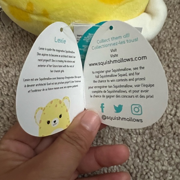 NWT 5” Lexie the Yellow Remix Cheetah Squishmallow — Claire’s Exclusive - Picture 7 of 9